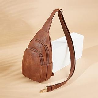Only-bags.store Sling Bag Crossbody Umhängetasche PU Leder  