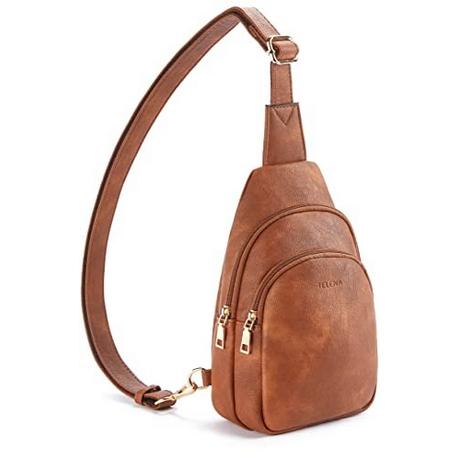 Only-bags.store Sling Bag Crossbody Umhängetasche PU Leder  