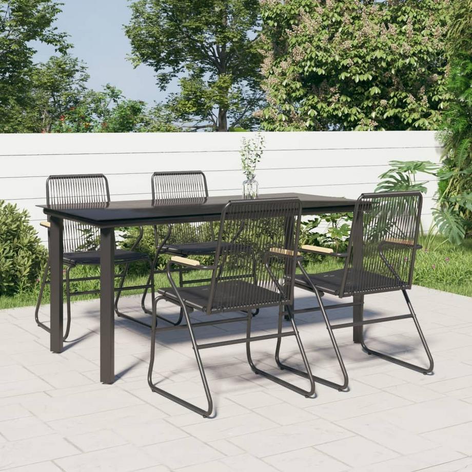 VidaXL set da pranzo da giardino PVC  