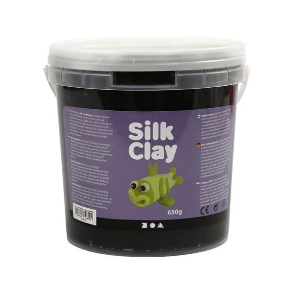 Creativ Company  Modelliermasse Silk Clay 650 g,Schwarz 