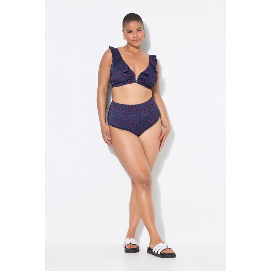 Studio Untold Bas de bikini taille haute imprimé léopard Shaping  