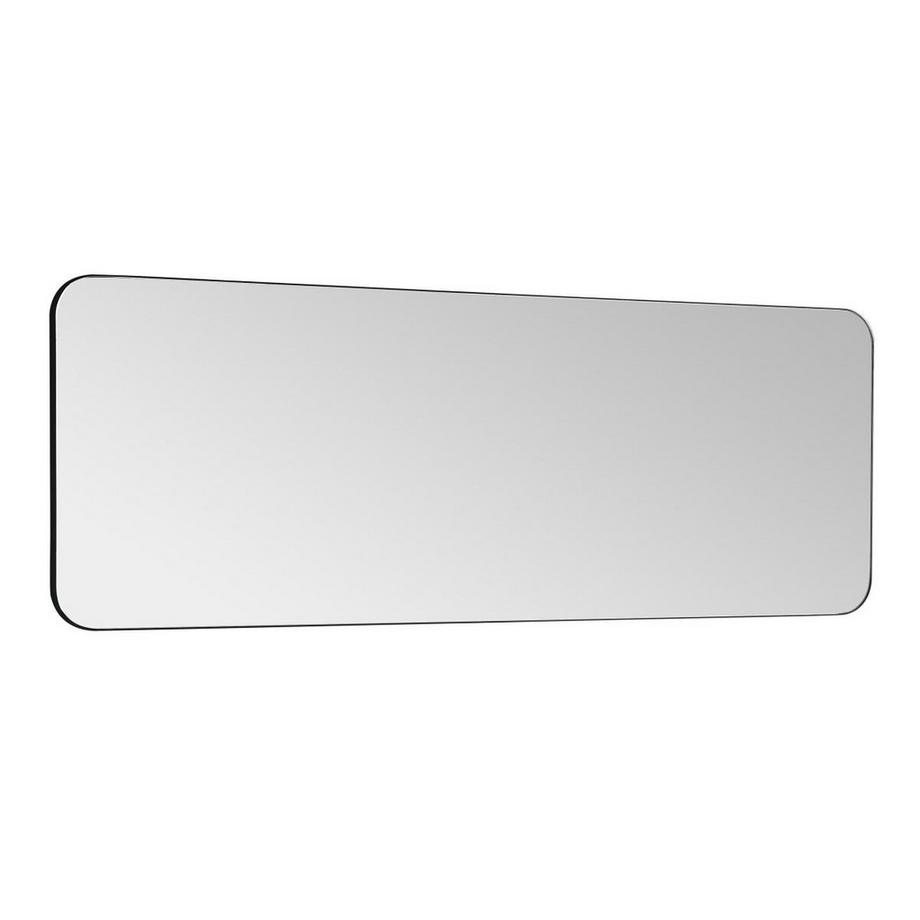 Vente-unique Miroir de salle de bain rectangle contour noir - 140x50 cm - DEMETRIA  