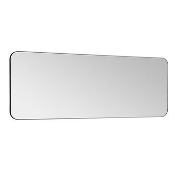 Miroir de salle de bain rectangle contour noir - 140x50 cm - DEMETRIA
