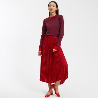 La Redoute Collections  Zweifarbiger Pullover mit rundem Ausschnitt 