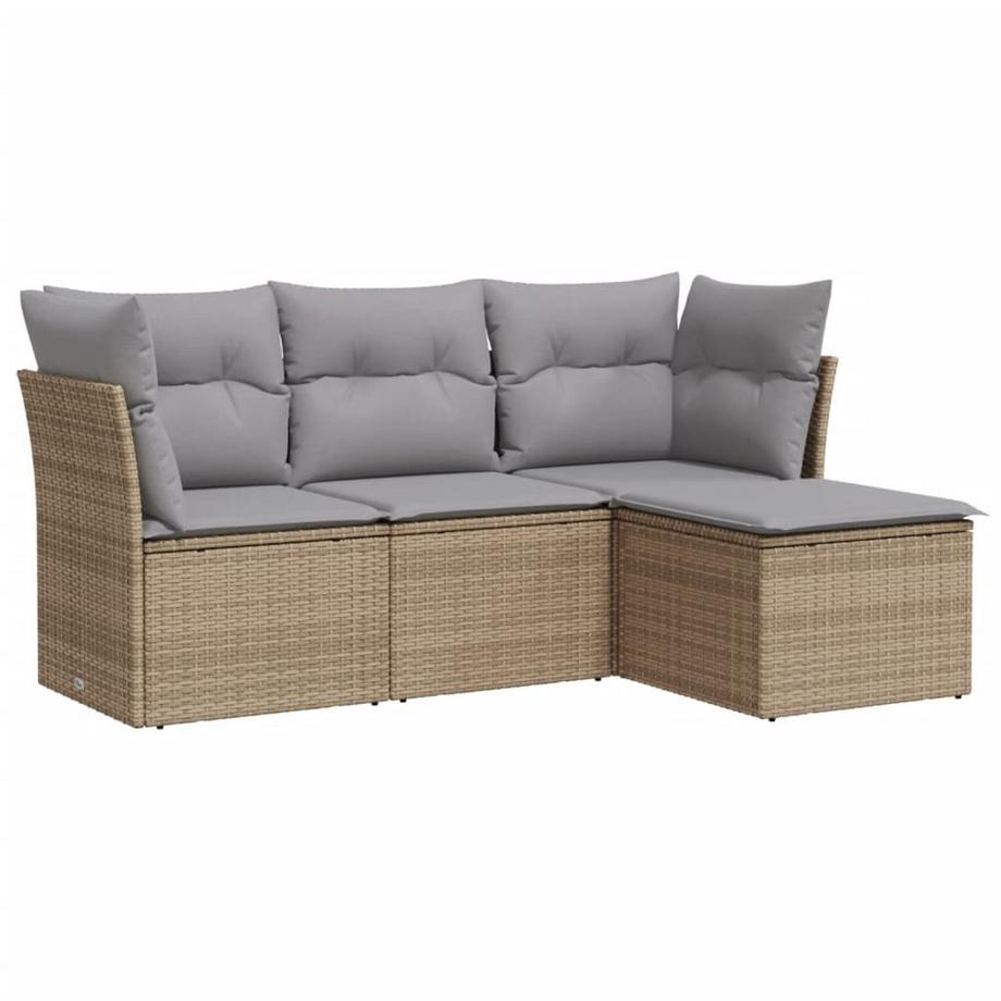 set divano da giardino Polirattan