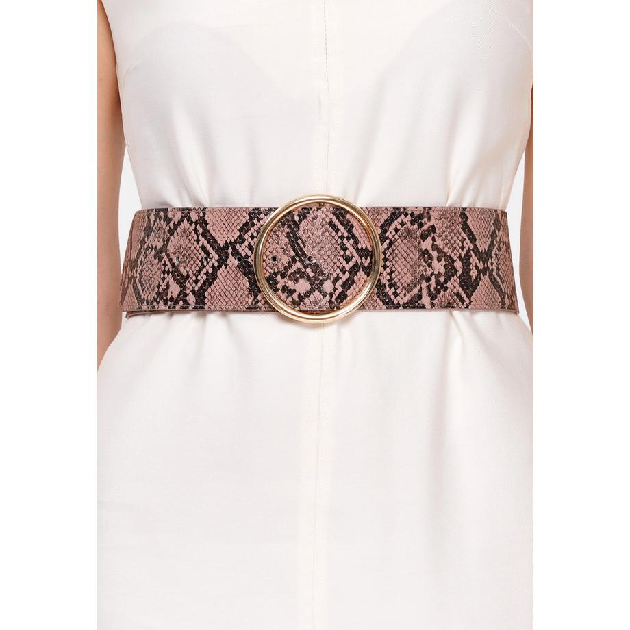AVANT-GARDE PARIS Ceinture Imprimé Serpent Double Boucle  