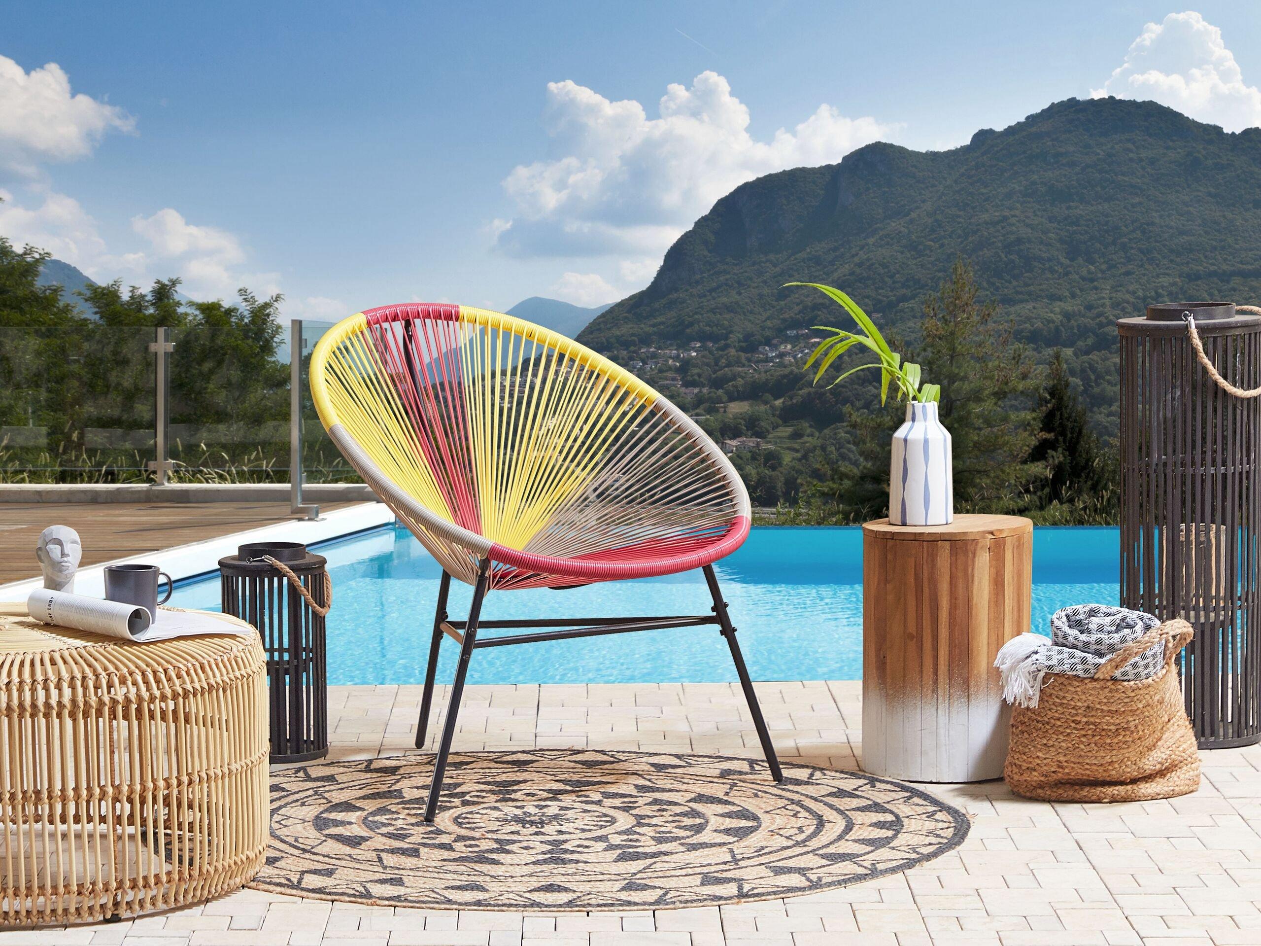 Beliani Chaise de jardin en Polyrotin Moderne ACAPULCO  