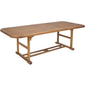 Table de jardin Noemi en bois rectangulaire 180-240x100