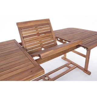 mutoni Tavolo da giardino Noemi in legno rettangolare 180-240x100  