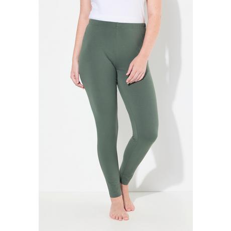 Ulla Popken  Leggings, Baumwolle, Slim, Elastikbund 