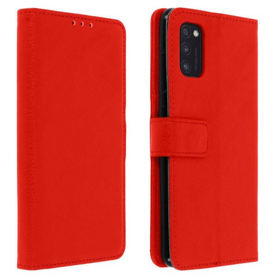 Avizar  Etui Galaxy A41 Portefeuille Rouge 