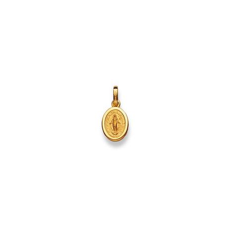 MUAU Schmuck  Anhänger Die Wundertätige Gelbgold 750, 17x8mm 