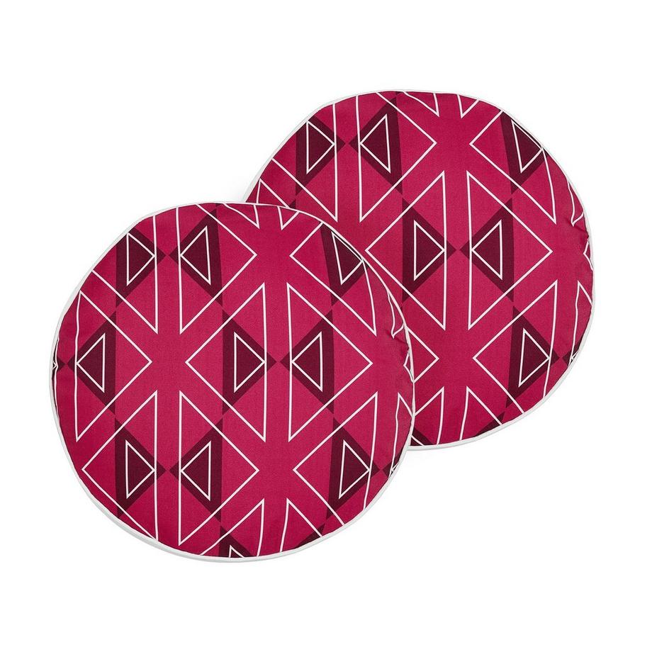 Beliani Gartenkissen 2er Set aus Polyester Modern MEZZANO  