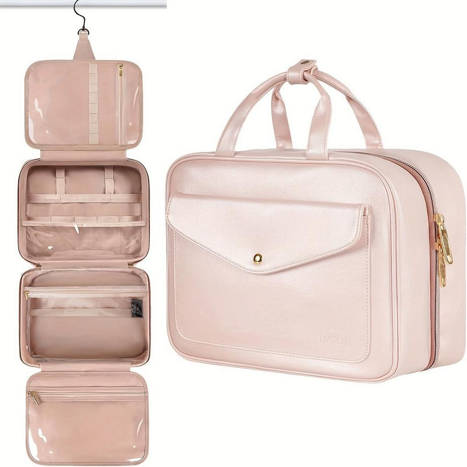 Only-bags.store  Kulturtasche, 9-Liter-Tasche mit Metallgriff, große Kosmetiktaschen, mehrere Reisetaschen 