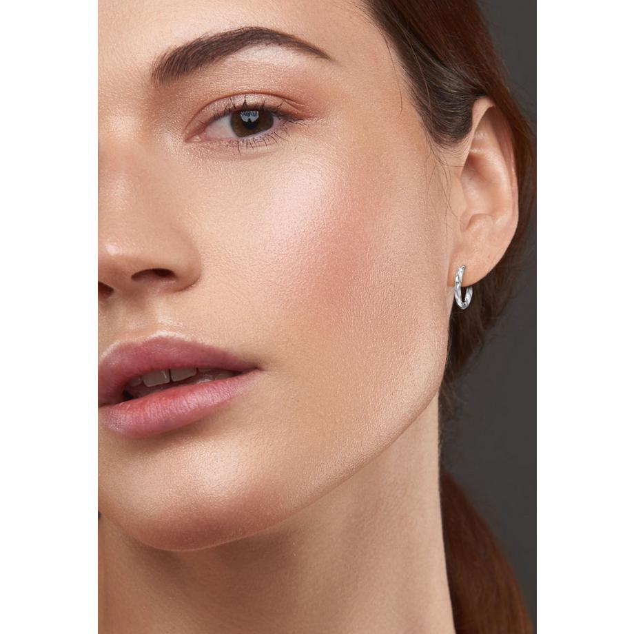 Maxte  Créoles Huggie en    à Taille Diamant de 