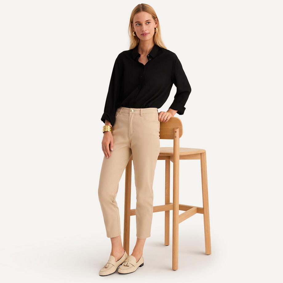 La Redoute Collections Pantalon 7/8 Coton Stretch  