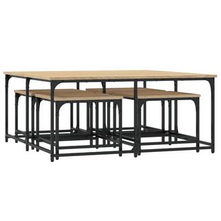 VidaXL Table basse gigogne bois d'ingénierie  