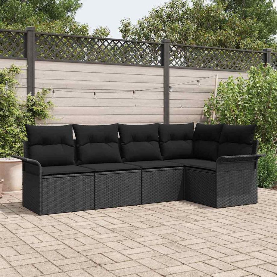 VidaXL Ensemble de canapés d'extérieur poly rattan  