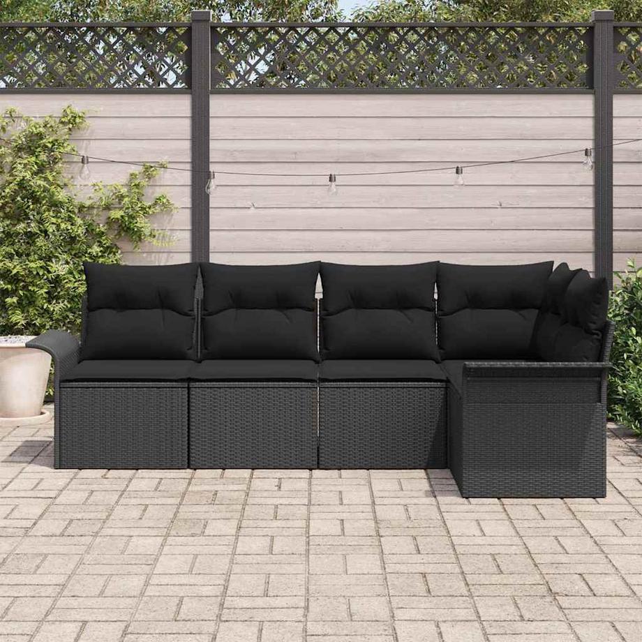 VidaXL Ensemble de canapés d'extérieur poly rattan  