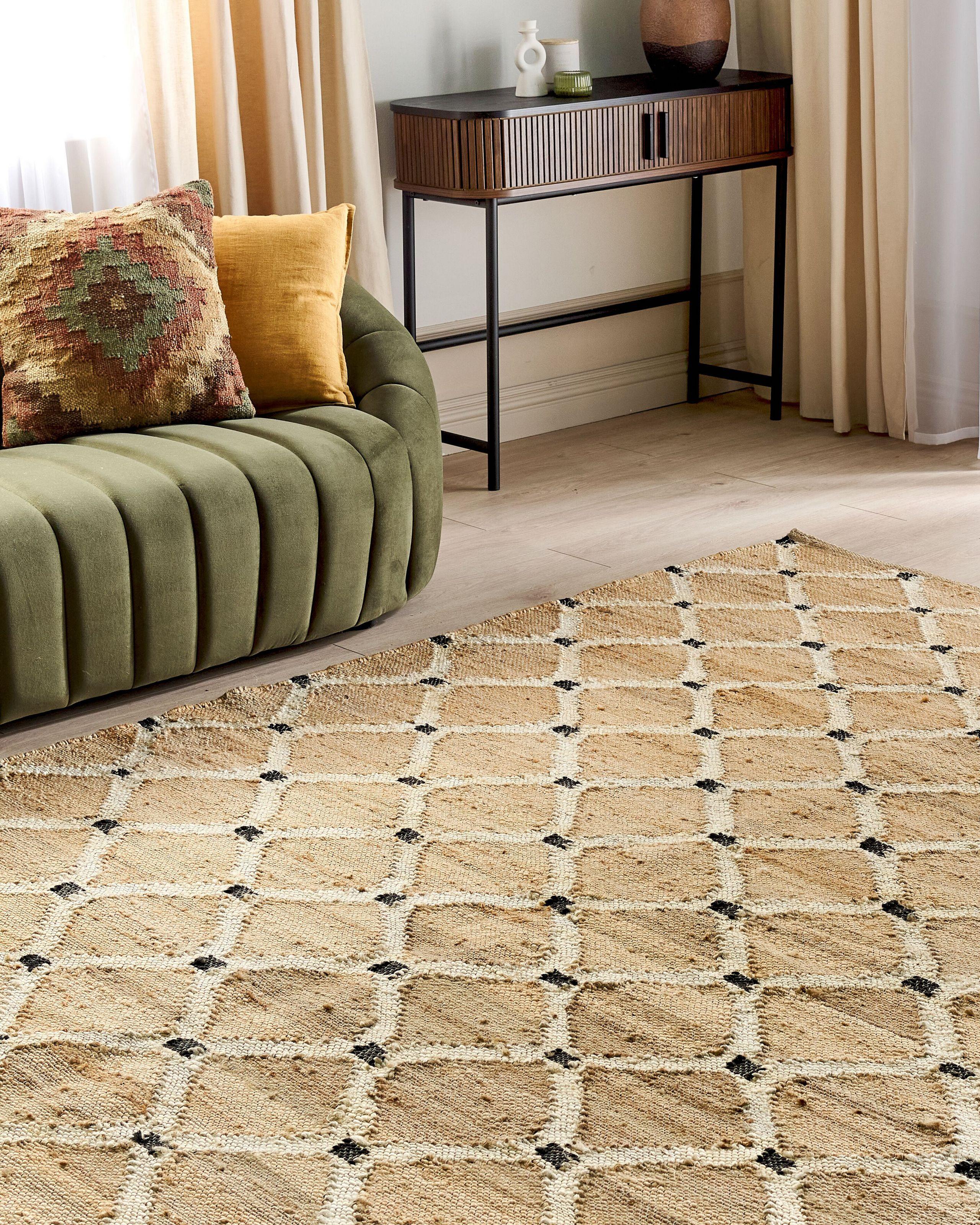 Beliani Tapis en Jute Boho KALEKOY  