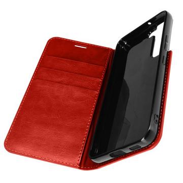 Custodia Pelle Galaxy S22 Rossa