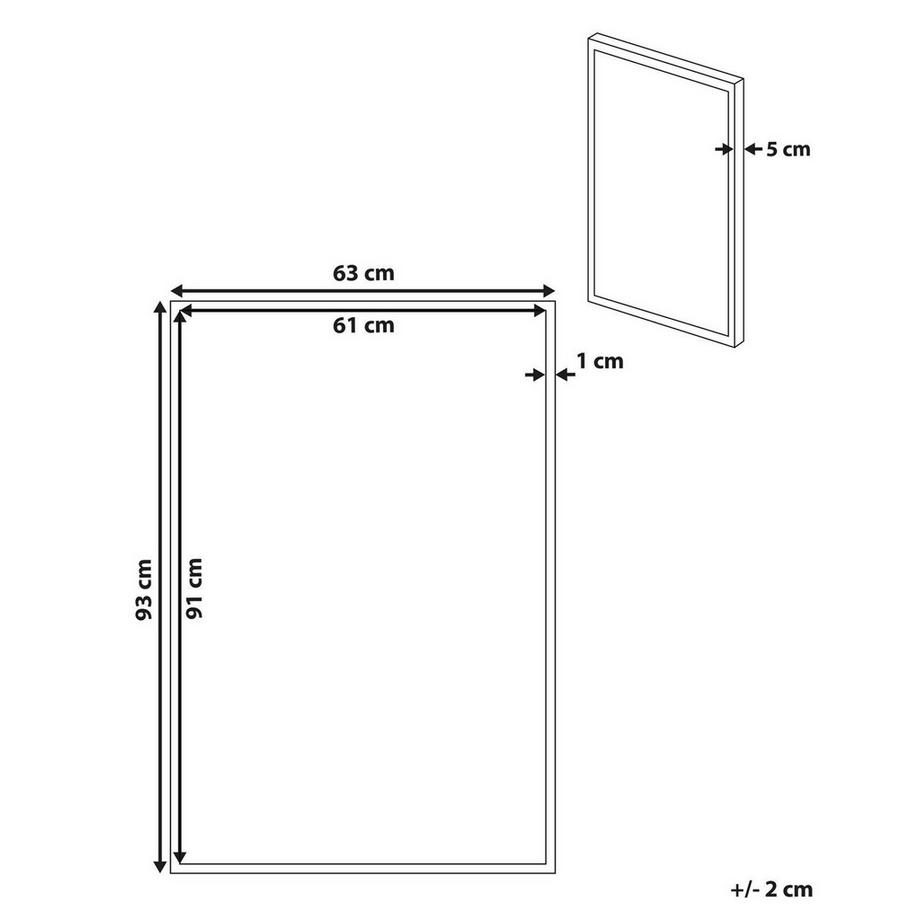 Beliani Imprimé sur toile en Tissu Moderne ADELFIA  