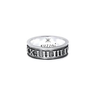 Kuzzoi  Ring  Bandring Römische Zahlen 925 Silber 