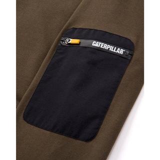 Caterpillar  Hoodie mit durchgehendem Reißverschluss Schlaufe hinten 