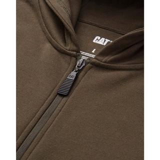 Caterpillar  Hoodie mit durchgehendem Reißverschluss Schlaufe hinten 