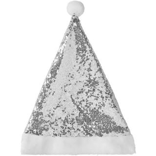 Tectake  Weihnachtsmütze mit silbernen Pailletten 