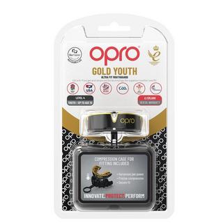 OPRO  OPRO Self-Fit  Junior Gold - Dark Blue/Pearl 