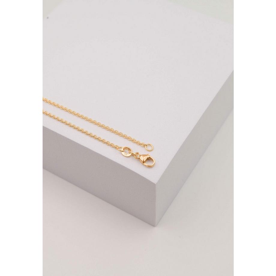 Collier rond forçat or rose 750, 1.7mm, 45cm