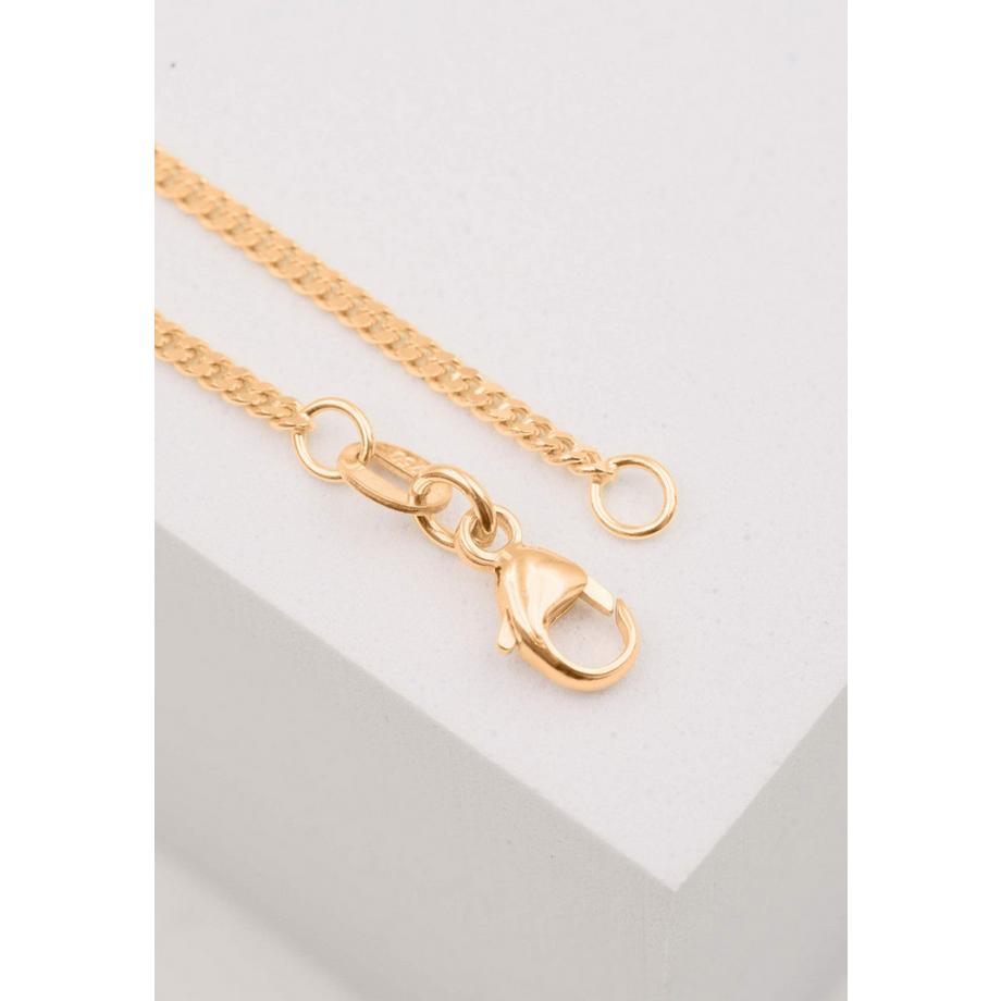 MUAU Schmuck  Collier gourmette or rose 750, 1.7mm, 45cm 
