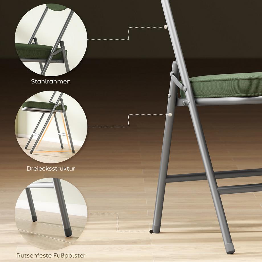 HOMCOM Chaise pliante  