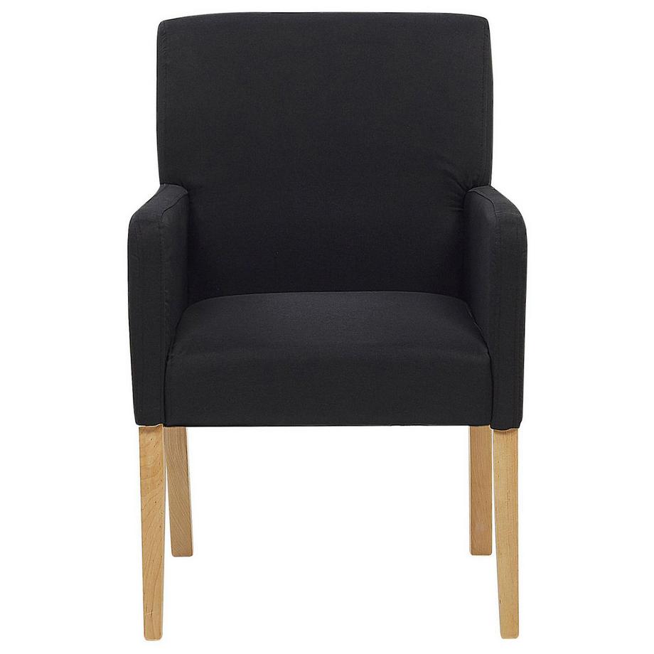 Beliani Chaise de salle à manger en Tissu Rétro ROCKEFELLER  