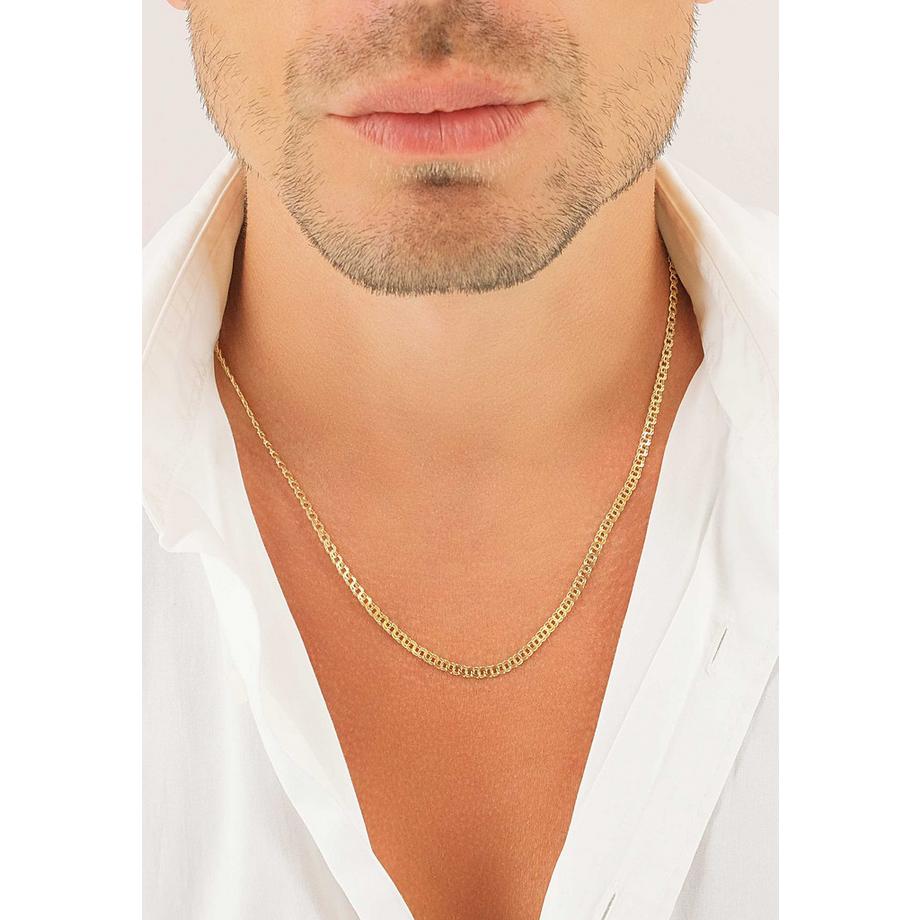 MUAU Schmuck  Collier Garribaldi Gelbgold 750, 3.4mm, 50cm 