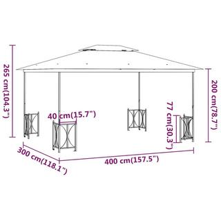 VidaXL Pavillon gewebe  