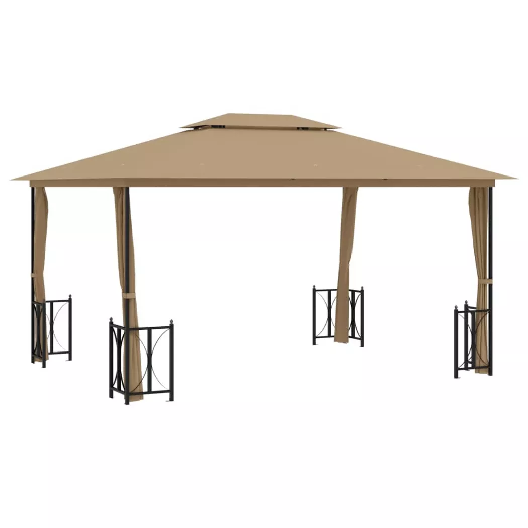 VidaXL - Belvédère tissu, One Size, Beige