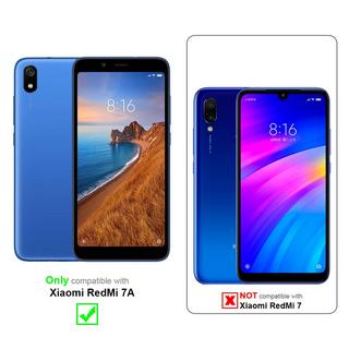 Cadorabo  Plein écran Film de protection compatible avec Xiaomi RedMi 7A - Verre de protection d'écran durci (Tempered) d'une dureté de 9H avec 3D Touch 