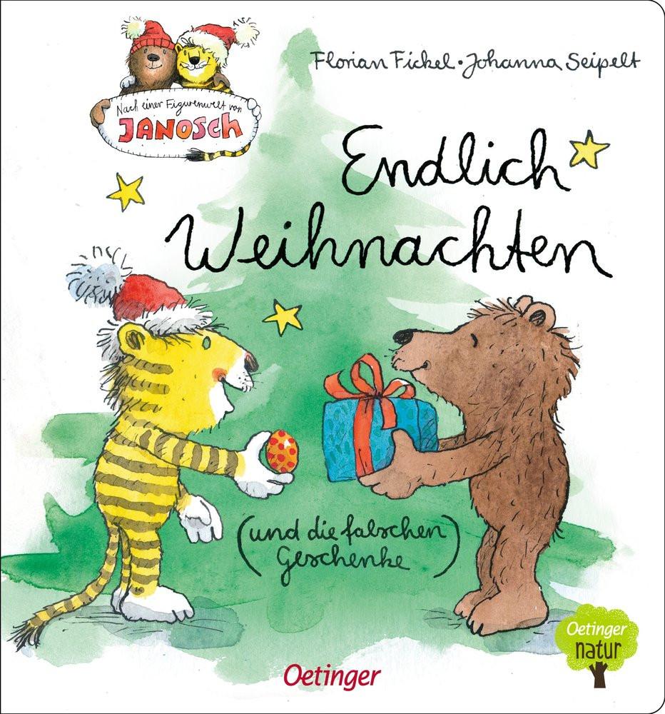 Nach einer Figurenwelt von Janosch. Endlich Weihnachten (und die falschen Geschenke) Fickel, Florian; Seipelt, Johanna (Illustrationen) Couverture rigide 