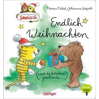 Nach einer Figurenwelt von Janosch. Endlich Weihnachten (und die falschen Geschenke) Fickel, Florian; Seipelt, Johanna (Illustrationen) Couverture rigide 