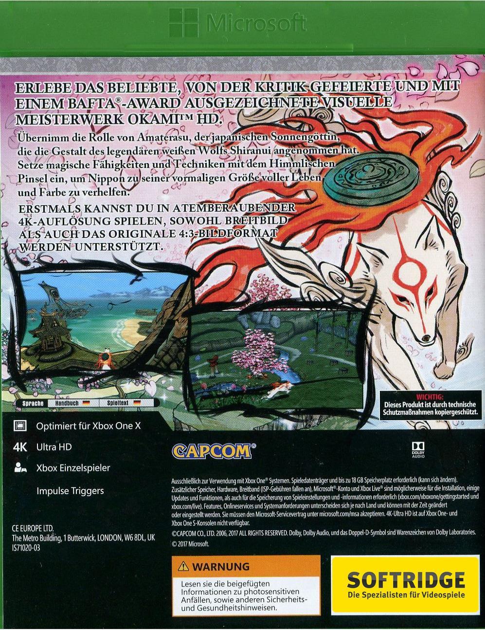CAPCOM  Okami HD 