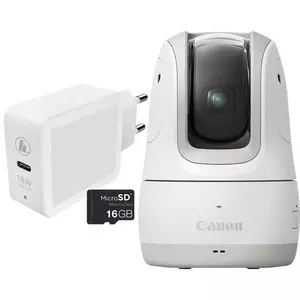 Canon PowerShot PX, fotocamera compatta autonoma, kit essenziale, bianco