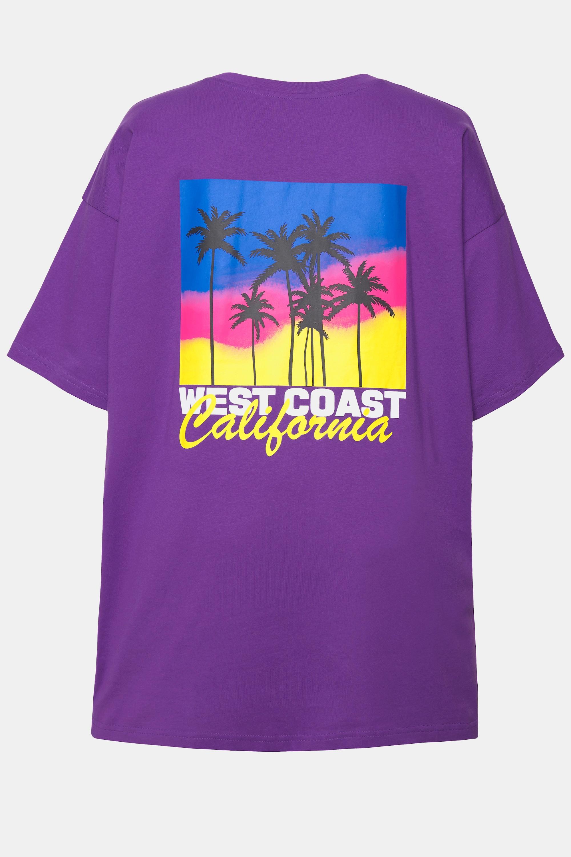 Studio Untold  T-shirt à col rond avec imprimé California au dos, modèle unisexe 