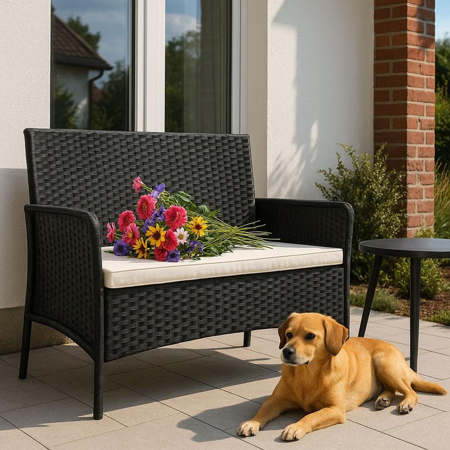Northio Set giardino Tavolo Panchina Poltrona  