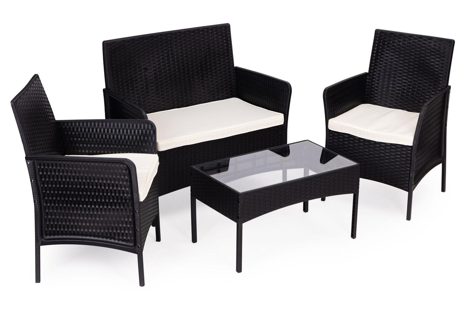 Northio Salon de jardin Table Banc Fauteuil  