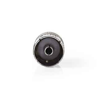 Nedis  Satelliten- & Antennenadapter | IEC (Koax) Stecker | IEC (Koax) Buchse | Vernickelt | 75 Ohm | Gerade | Metall | Silber | 1 St. | Blister 