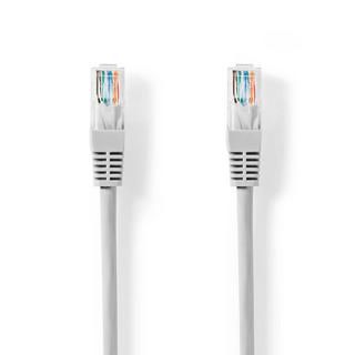 Nedis  Câble réseau CAT5e | U/UTP | RJ45 mâle | RJ45 mâle | 5.00 m | Rond | PVC | Gris | Label 