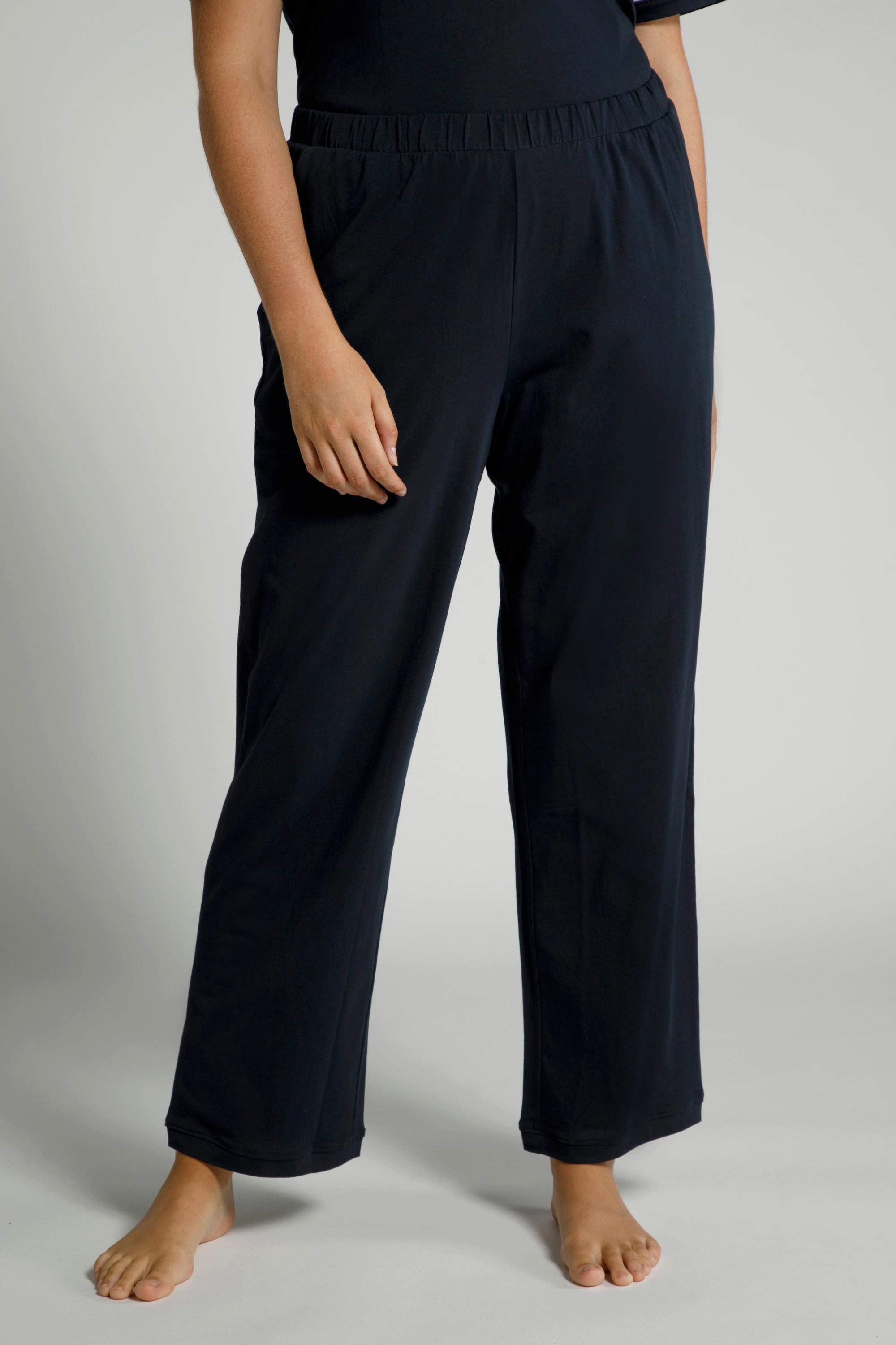 Ulla Popken  Pantalon de pyjama, couleur unie, jambe droite 