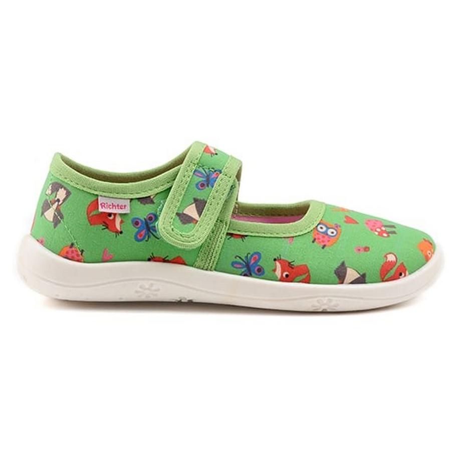 Richter Pistacchio-32 Pantofole Stampate con Chiusura a Strappo  